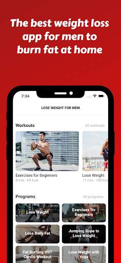 Lose Weight for Men - Workout at Home screenshot 2