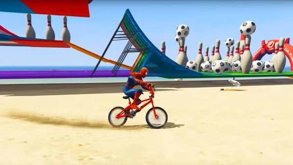 Superhero BMX Stunt Racing: Free Cycle Games screenshot 7