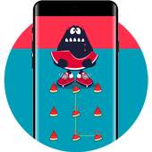 Watermelon APP Lock Theme Monster Pin Lock Screen 1.0.0
