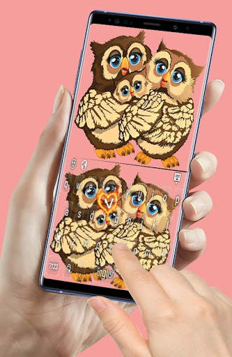Cute Owl Love keyboard🦉 स्क्रीनशॉट 1