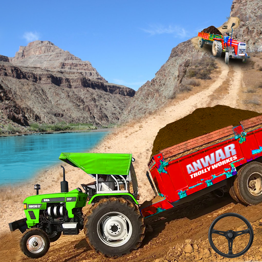 Real Tractor Trolley Sim Game icon
