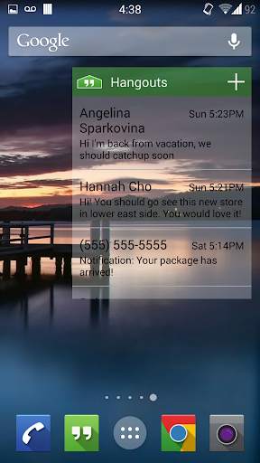 Hangouts Widget screenshot 5