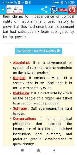 10th History Solutions (Social Science) screenshot 5