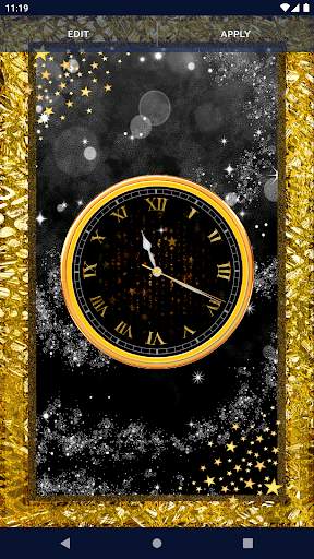 Black Clock Live Wallpaper screenshot 3