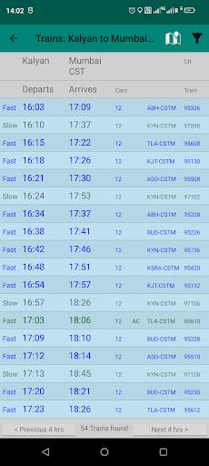 Mumbai Local Train Timetable screenshot 3