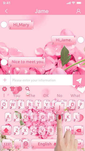 Romantic Day Keyboard screenshot 2