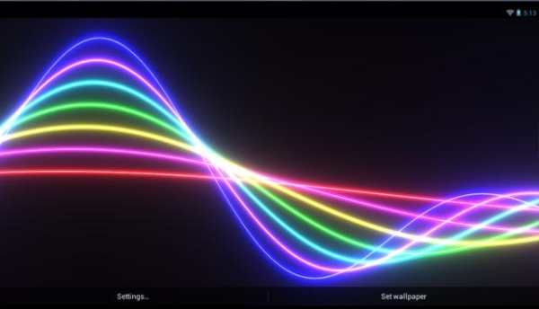 Nexus Neon Wave HD LWP screenshot 9
