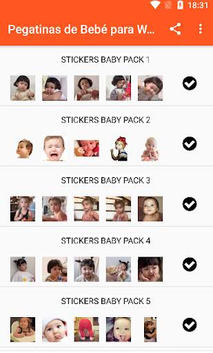 Pegatinas de Bebé para Whatsapp screenshot 1
