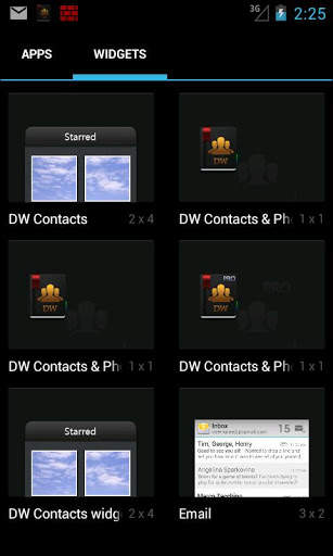 DW Contacts widget screenshot 4