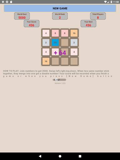 Game 2048 King screenshot 11