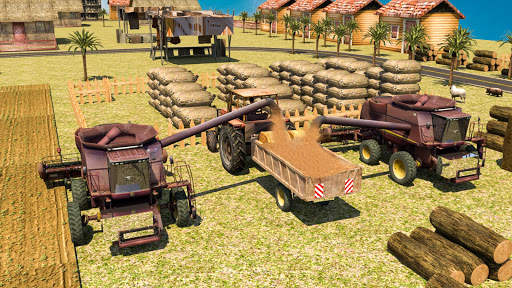 Tractor harvesting Simulator 2018 - Farming land screenshot 1