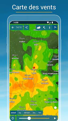 Météo & Radar - pluie et vent screenshot 5