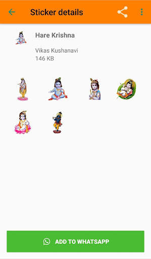 Hare Krishna Stickers for What screenshot 3