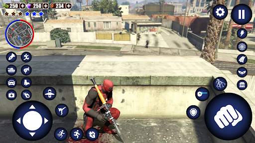 Miami Rope Hero Spider Games screenshot 1