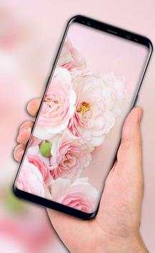 Pink Rose Live Wallpaper HD Phone Background 3 تصوير الشاشة