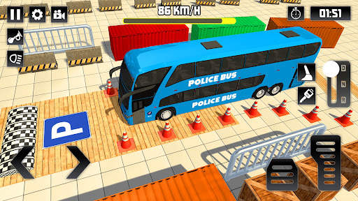 Police Bus Parking - parking screenshot 5