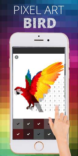 Bird Pixel Coloring By Number screenshot 3