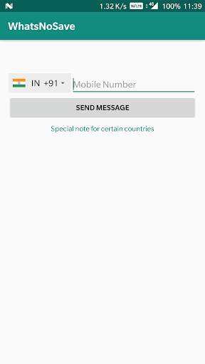 WhatsNoSave - Send WA Without Saving Number! screenshot 1