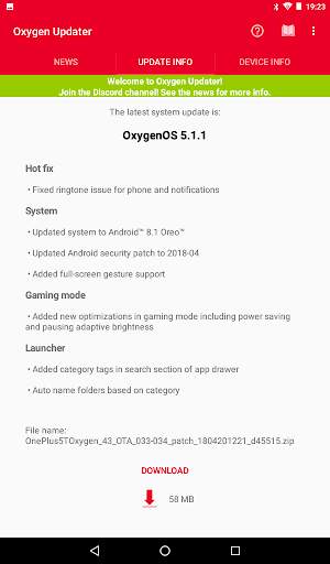 Oxygen Updater screenshot 8