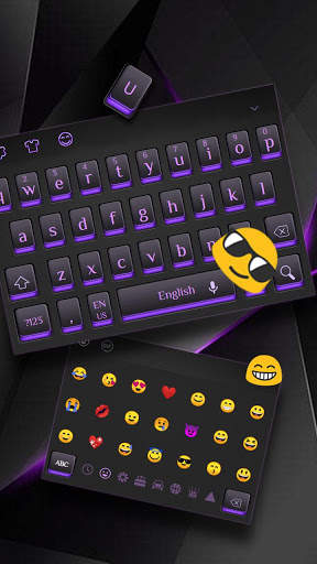 Black Purple Light Keyboard screenshot 1