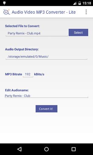 Audio Video MP3 Converter screenshot 1