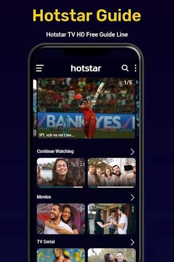 Hotstar - Hotstar Live Cricket - Hotstar TV Tips screenshot 1