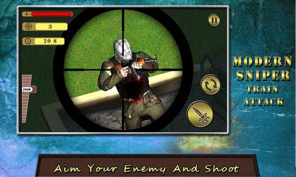 Modern Sniper Train Attack screenshot 1