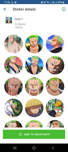 Roronoa Zoro sticker for WA screenshot 6