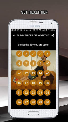 30 Day Tricep Dips Challenge screenshot 2