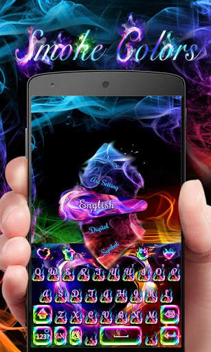 Smoke Colors GO Keyboard Theme स्क्रीनशॉट 2