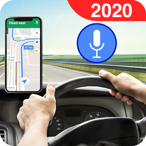 Voice GPS Navigation 2020 - Live Earth Map Parking icon