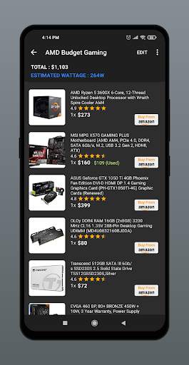 PC Builder: Part Picker screenshot 3