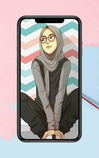 Hijab Kartun Wallpaper screenshot 3