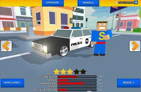 Car Craft Blocky City Racer screenshot 2