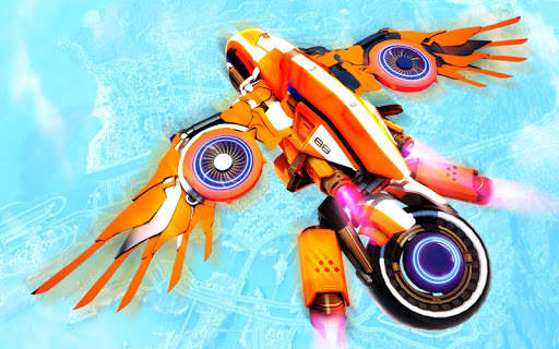 Flying Bike Driving - Water Bike Racing Games screenshot 1