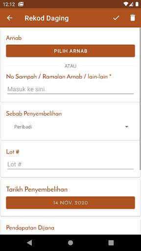 Aplikasi pengurusan Ladang Arnab screenshot 7