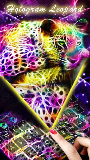 Hologram Leopard Keyboard screenshot 2
