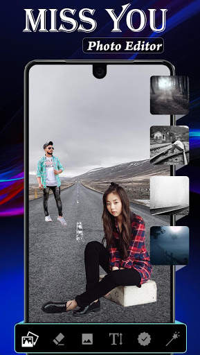 Miss You Photo Editor :Cut Paste Editor screenshot 1