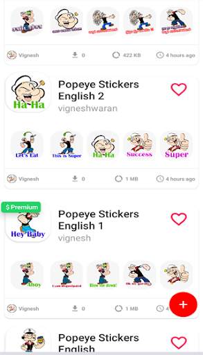 Popeye Stickers for WhatsApp - WAStickerApps screenshot 4