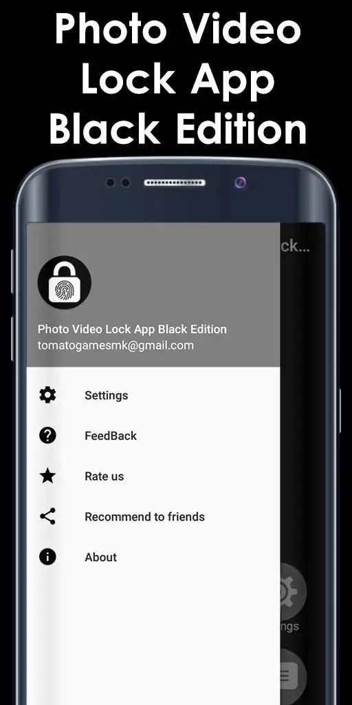 Photo Video Lock App Black Edition screenshot 4