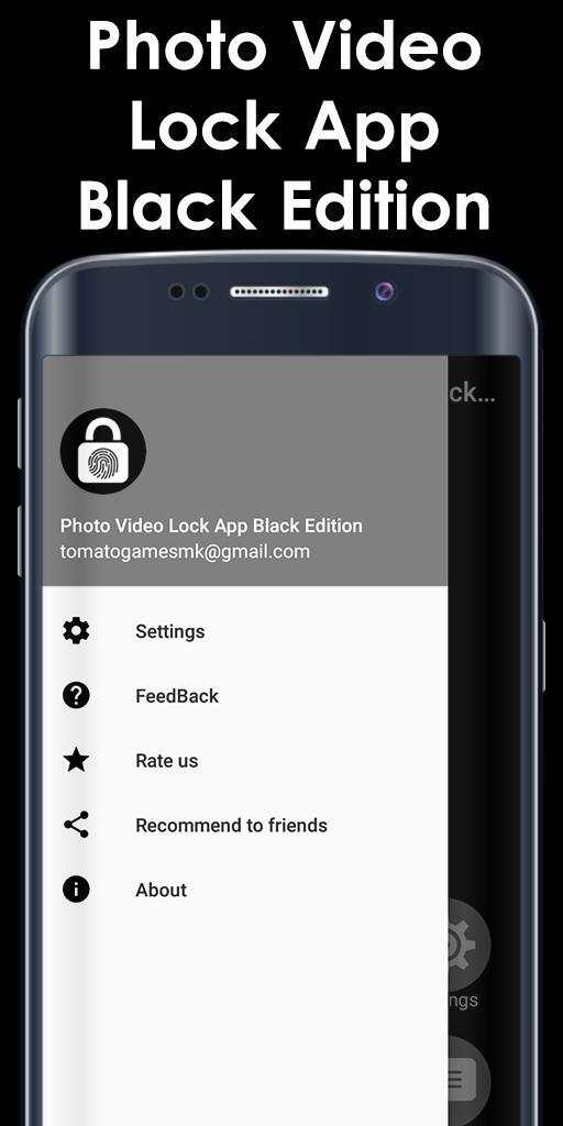 Photo Video Lock App Black Edition 4 تصوير الشاشة
