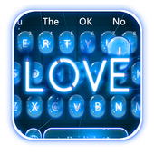 LOVE blue Light Keyboard icon