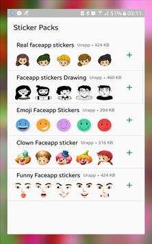 WastickerApp FaceApps Stickers for Whatsapp screenshot 3