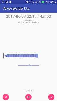 Voice recorder lite screenshot 3
