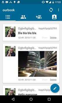 OurBook (P2P Social Network) screenshot 1