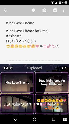 Kiss Love Emoji Keyboard Theme screenshot 4