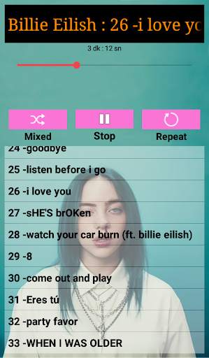 Billie Eilish Offline 33 songs screenshot 3