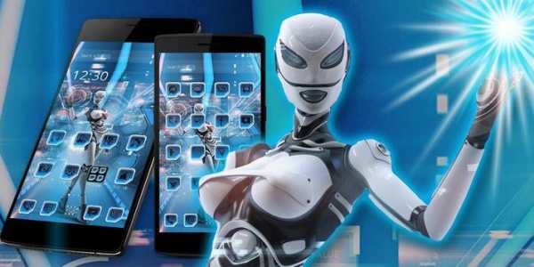 Robot Launcher Tech Fembot Theme screenshot 4