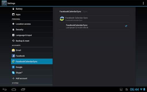 Calendar Sync for Facebook screenshot 6