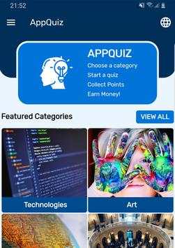 Quiz App to Earn Money स्क्रीनशॉट 1